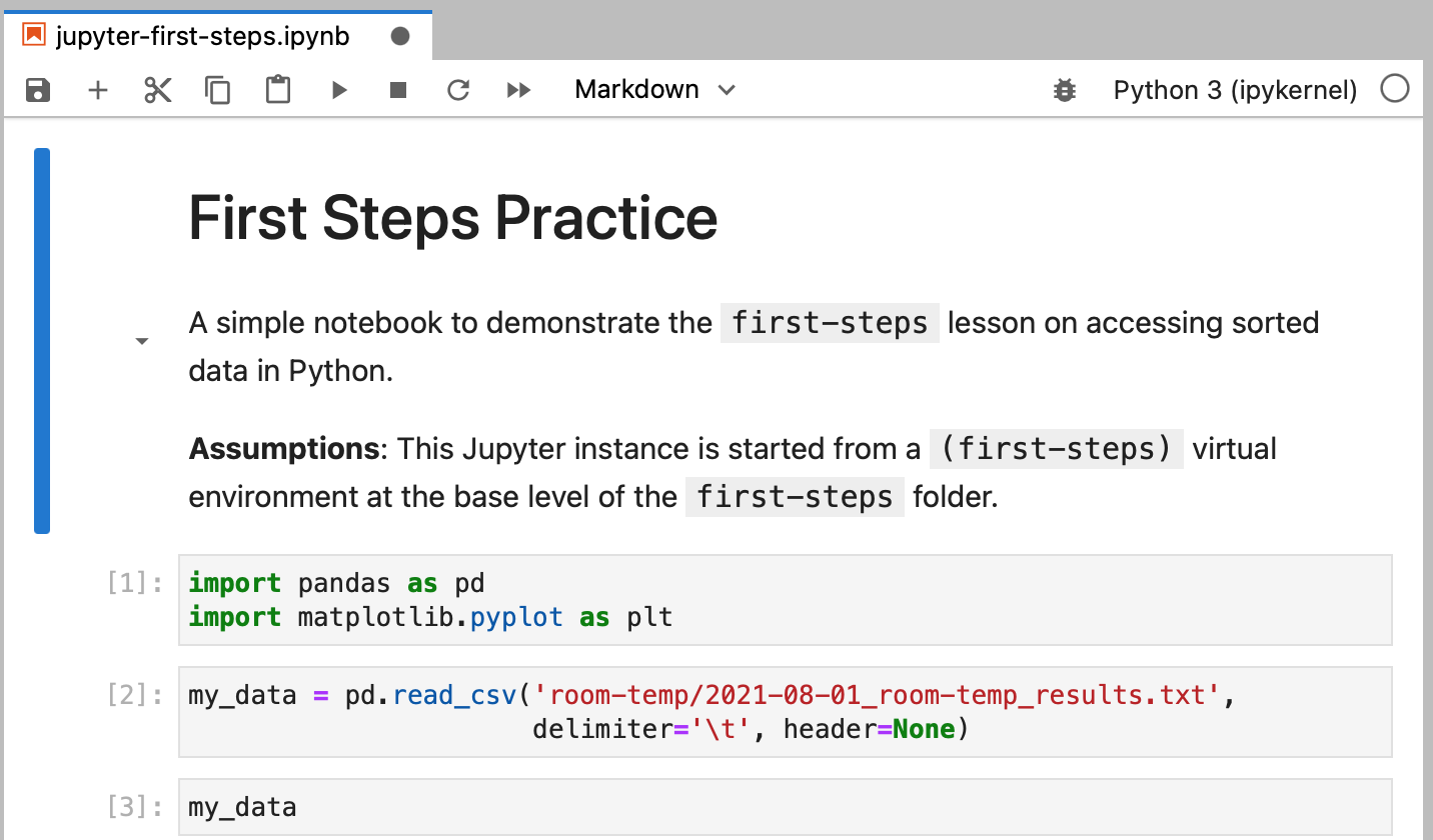 Jupyter Markdown Cells